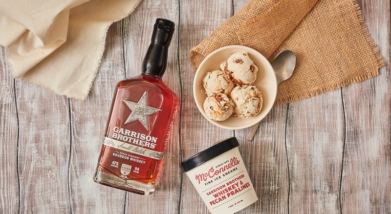 McConnell’s Ice Cream Collabs with Garrison Brothers Distillery Whisky Ice Cream