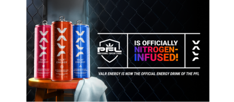 PROFESSIONAL FIGHTERS LEAGUE ANNOUNCES VALR ENERGY AS NEW ENERGY DRINK PARTNER IN THE U.S.
