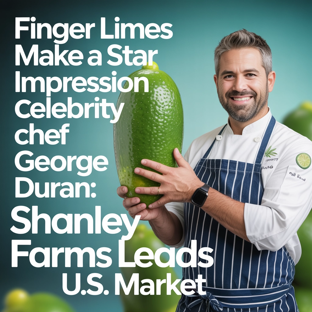 Finger Limes Make a Star Impression on Celebrity Chef George Duran: Shanley Farms Leads U.S. Market