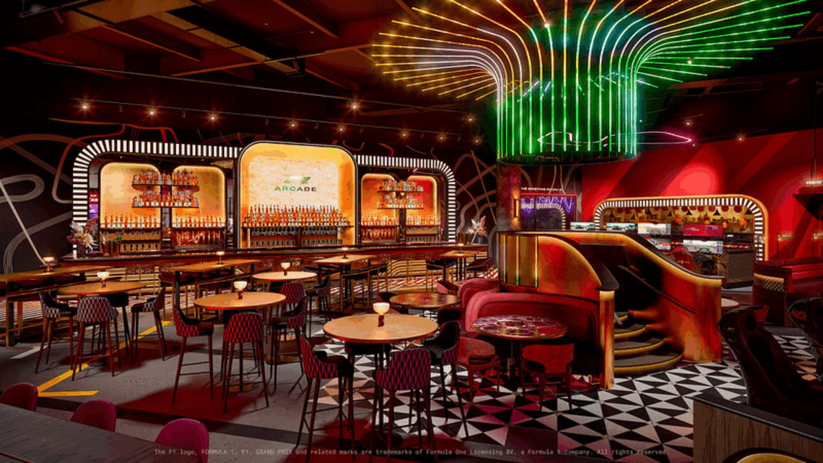 Wizualizacja interfejsu F1 Casino z motywem wyścigowym