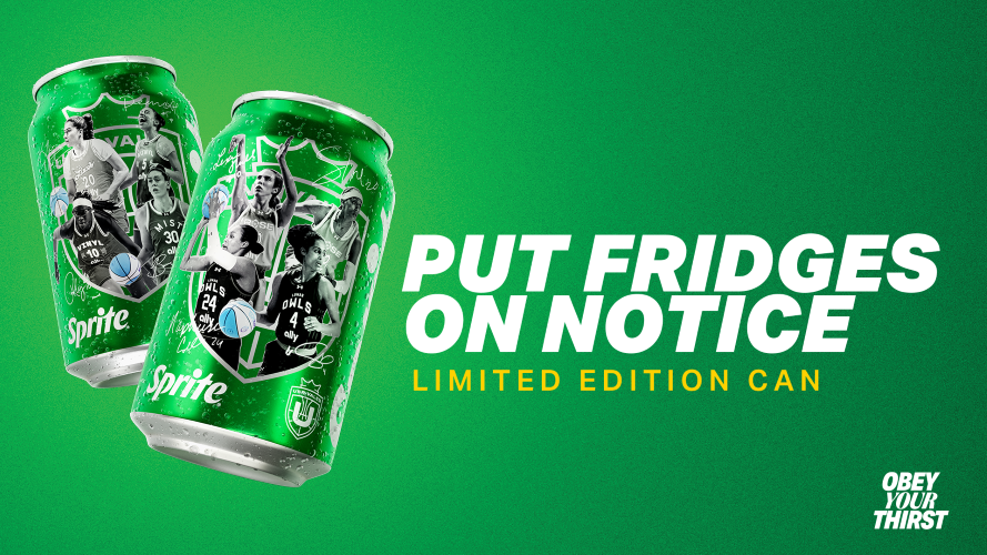 Sprite Drops Limited-Edition Cans Celebrating NBA Teams and Unrivaled Women's Basketball Stars