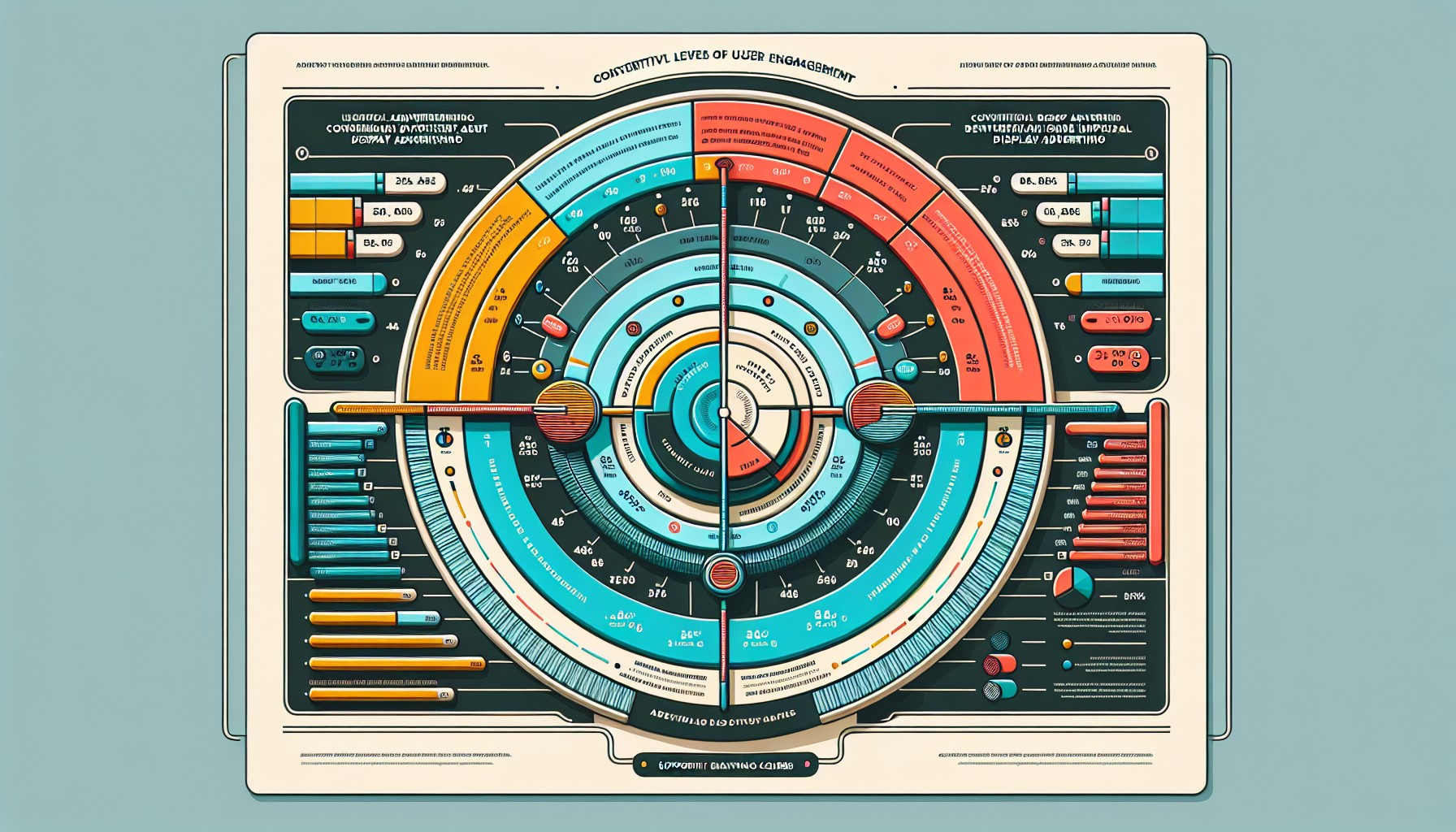 Infographic comparing native and display advertising effectiveness.