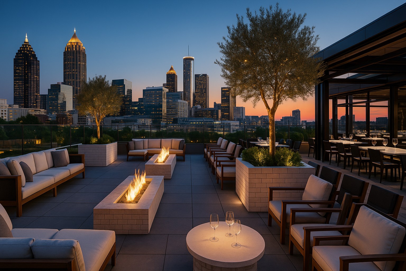 Aire Rooftop Lounge_207 Peachtree_Rendering_Courtesy of RPB Management Group - final design subject to change