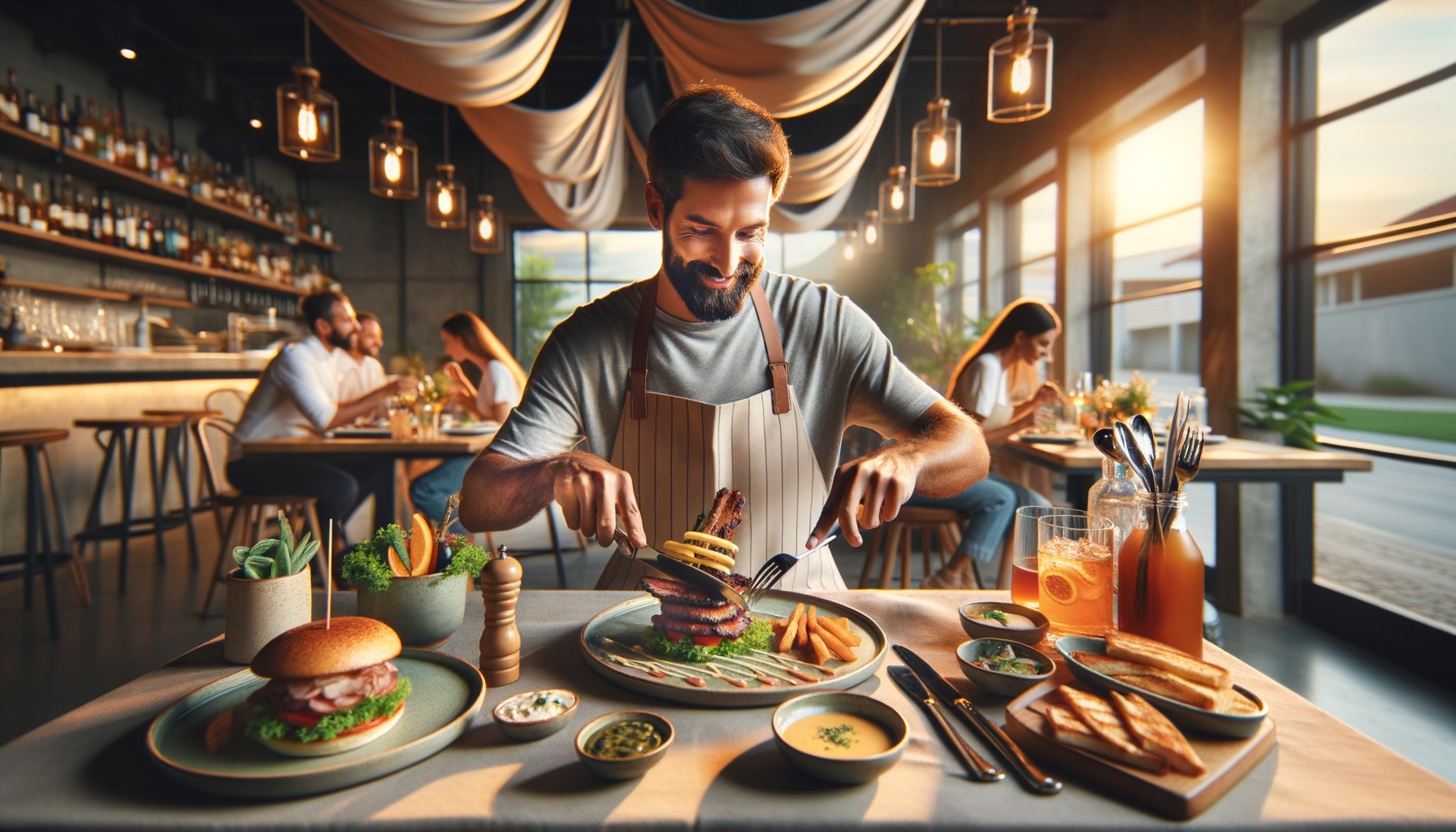 Social media post of a restaurant collaboration with an influencer