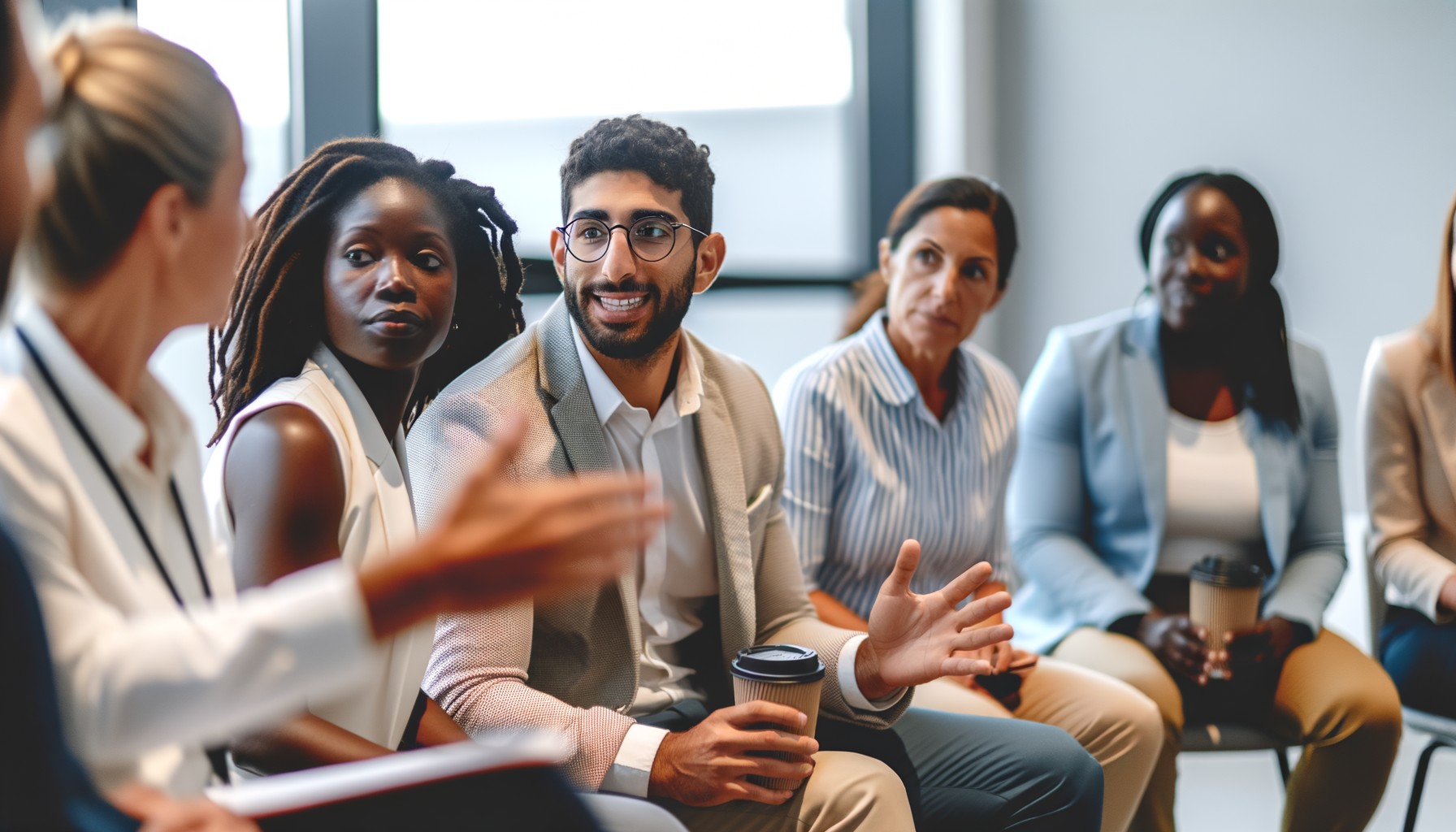 Beverage industry professionals networking at ECRM