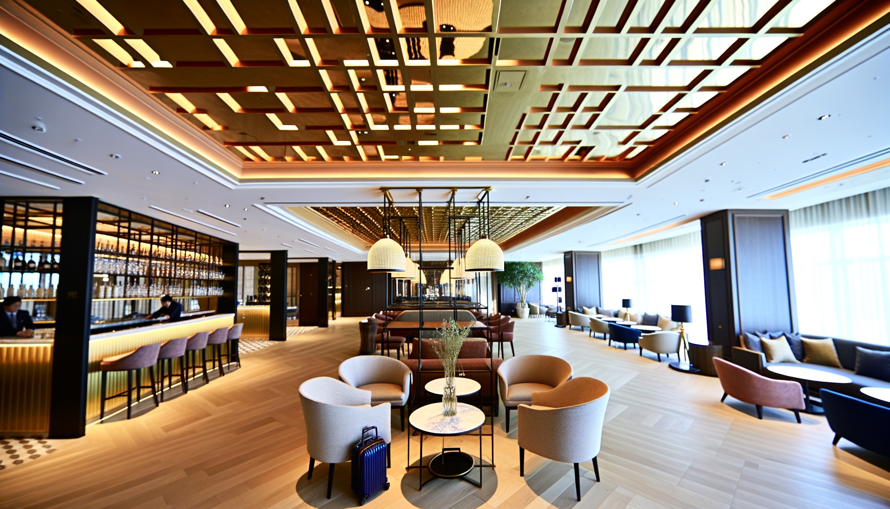 Luxury hotel renovation showcasing modern design