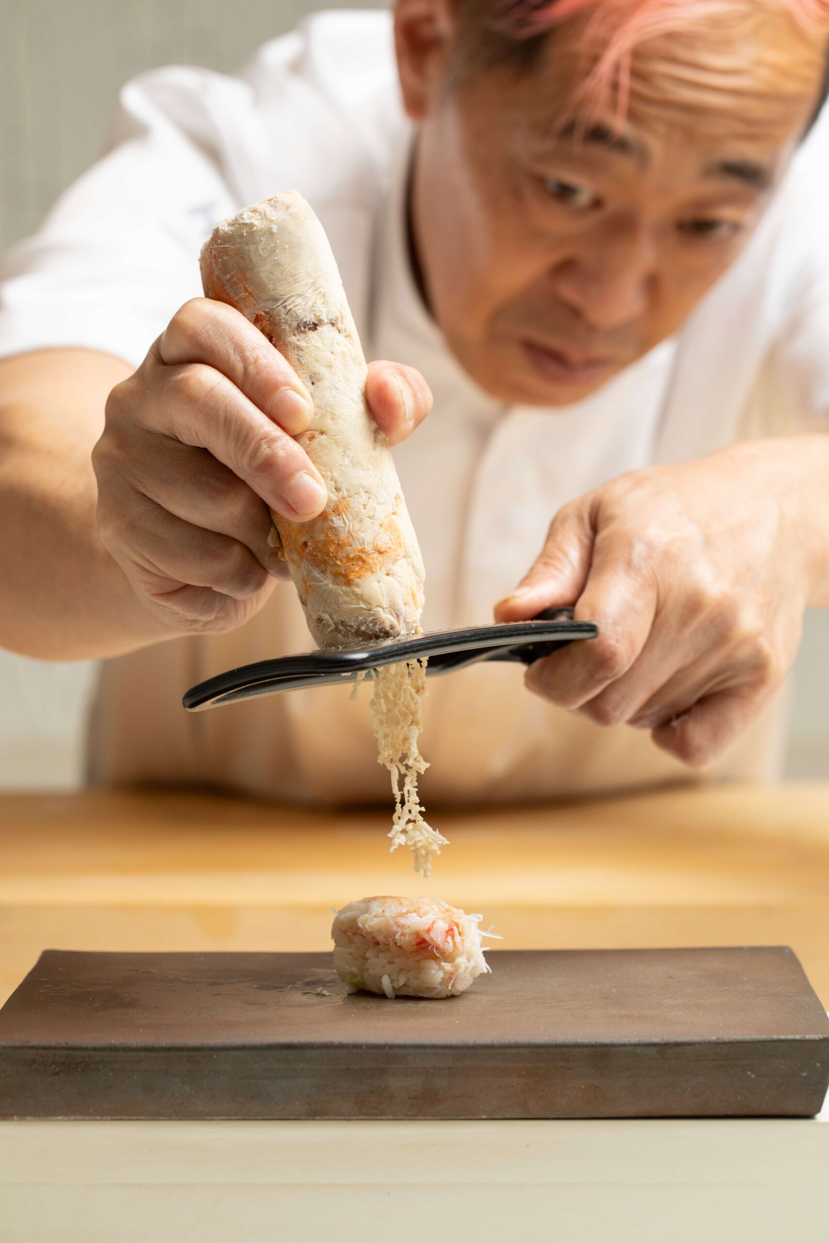 King Crab Nigiri with Monk Fish Liver_M @ Umi_Photo by Lara Kastner