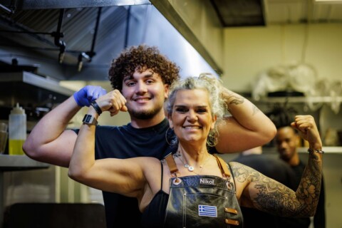 Nikol Zarbalas & Son Dimitrios Photo Credit Marisa Plotnick Photography