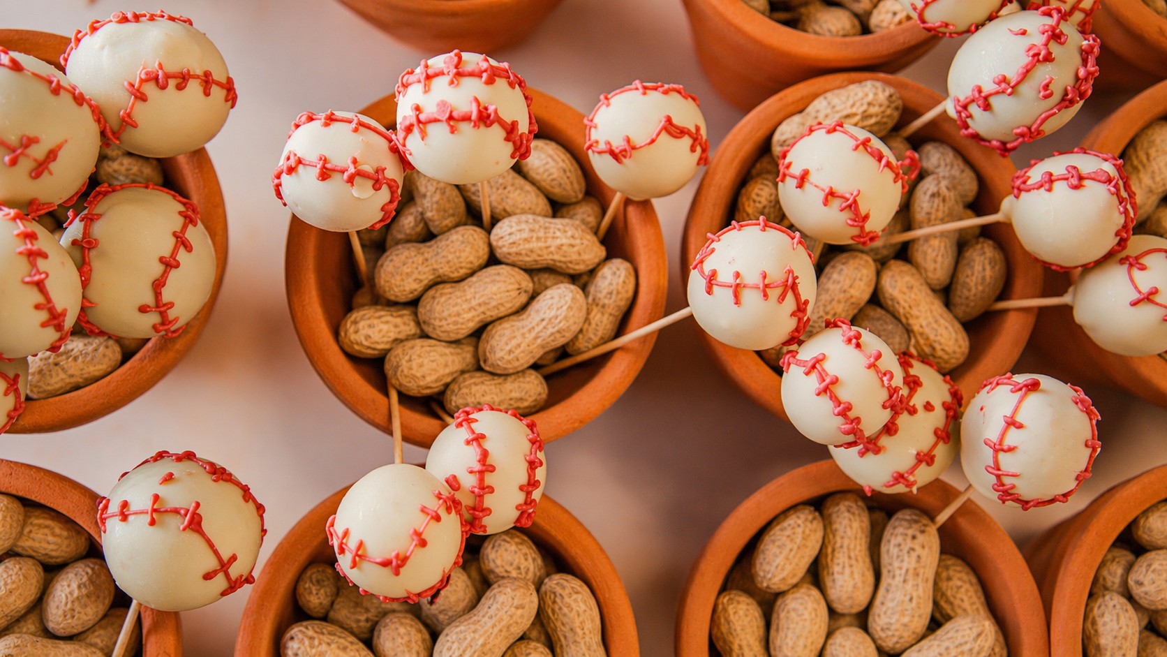 Baseball Cake Pops