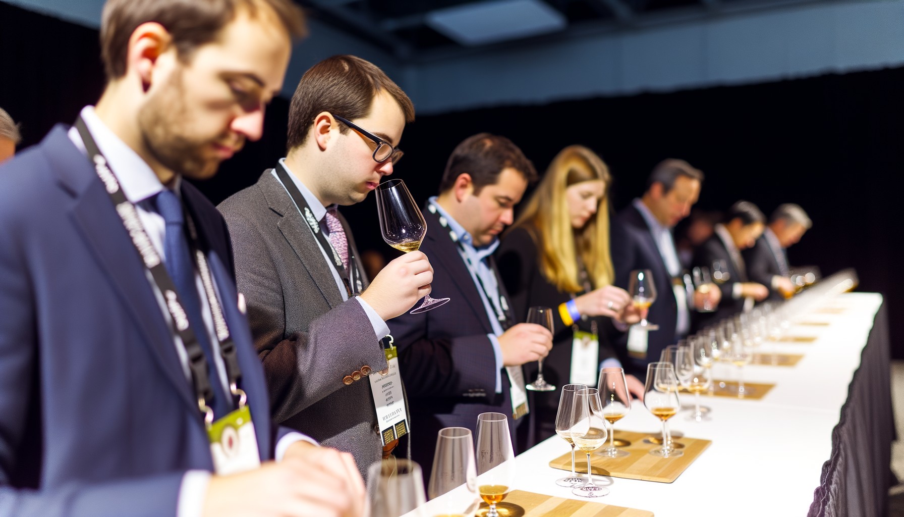 Beverage buyers conducting a taste test at the PR%F Awards