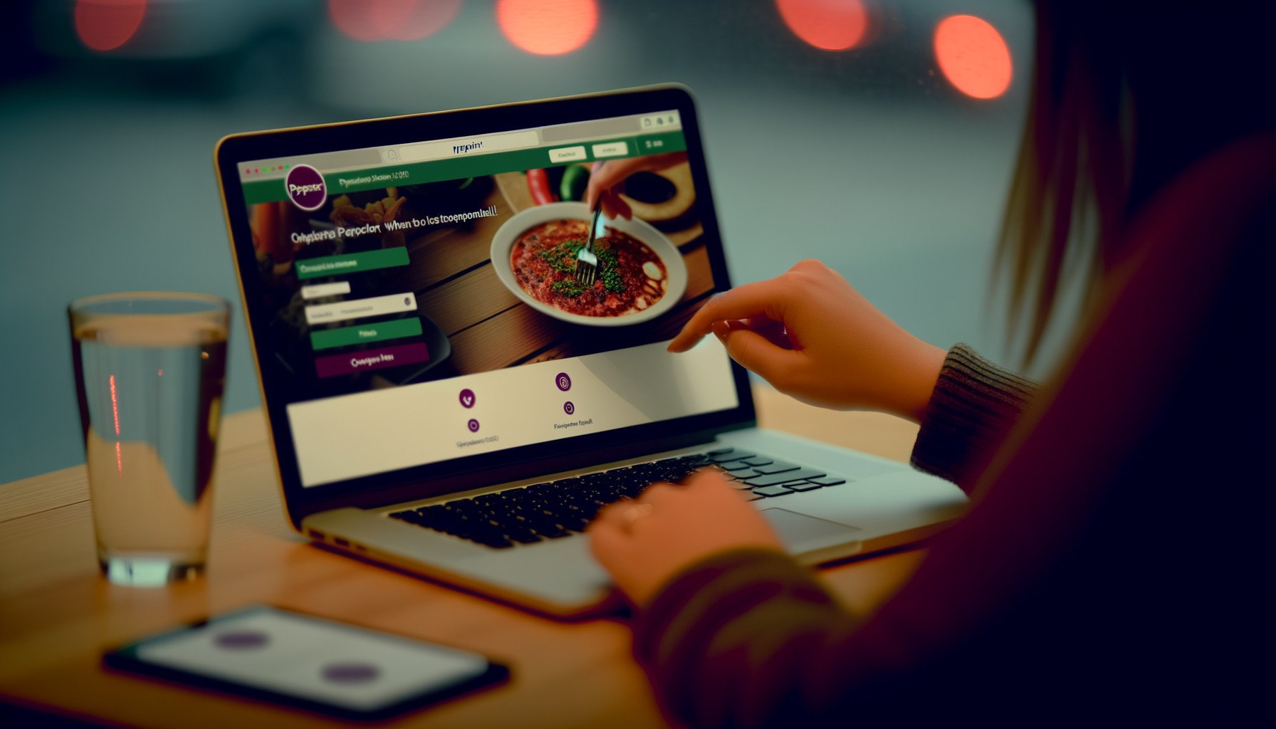 An image of a user navigating the Pepperlot online marketplace on a laptop.