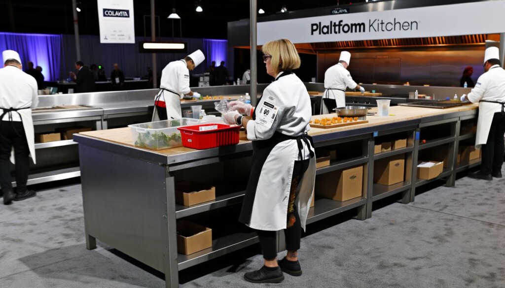 Professional, high-quality featured image for a blog post titled "Cultivating Culinary Talent: The 8th Annual Colavita Culinary Challenge at Platform Kitchen". Clean, modern, visually appealing.