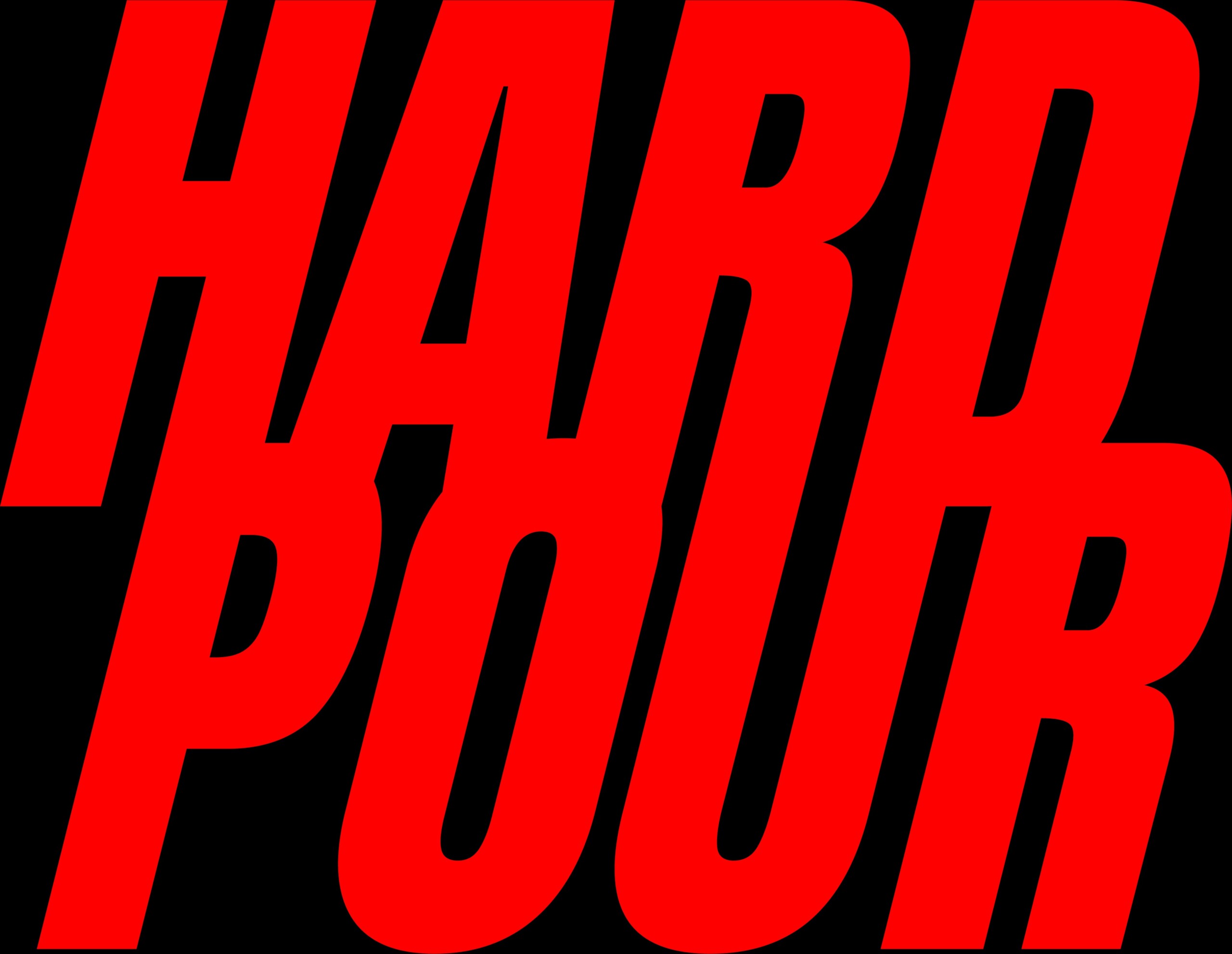 HARD POUR LOGO - RED